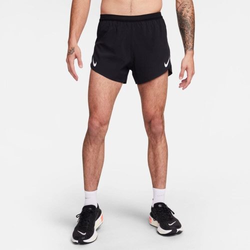 Nike Men's AeroSwift Dri-FIT ADV 4" Brief-Lined Running Shorts- BlackToe Running - #colour_black-summit-white