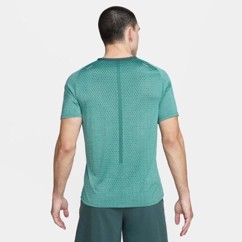 NikeMen sDri FITADVTechknitUltraShortSleeve VintageGreenBicoastalHeather4