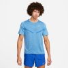 Nike Men's Dri-FIT ADV Techknit Ultra Short Sleeve Men's Tops - BlackToe Running#colour_star-blue-reflective-silver