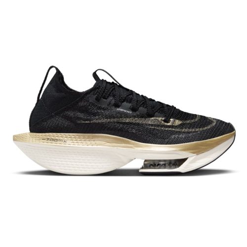 Nike Women's Air Zoom Alphafly Next% 2 Women's Shoes - BlackToe Running#colour_black-metallic-gold