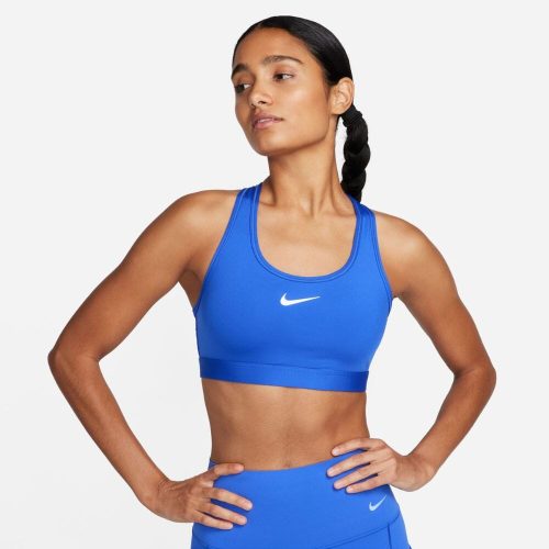 NikeWomen sDri FitSwooshMediumSupportSportsBra HyperRoyalWhite1