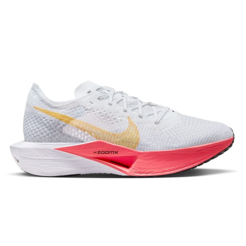 Nike Women's ZoomX Vaporfly Next% 3 - BlackToe Running#colour_white-sea-coral-topaz-gold