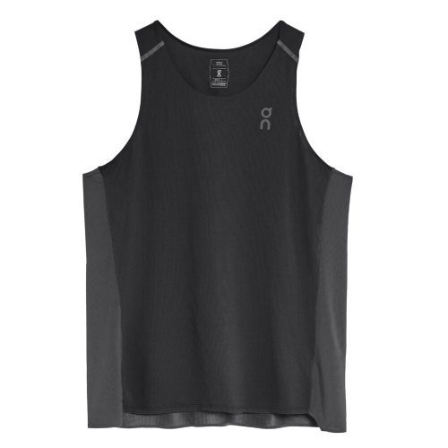 On Running Men's Performance Tank - BlackToe Running#colour_black