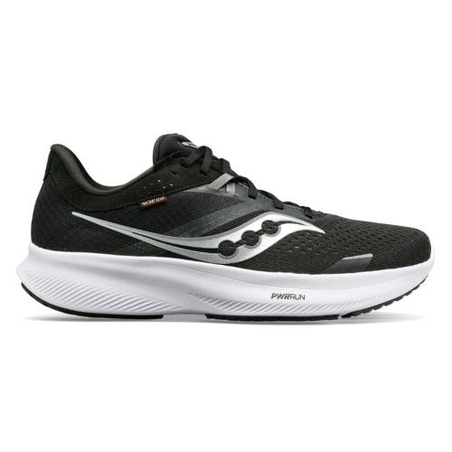 Saucony Women's Ride 16 Women's Shoes - BlackToe Running#colour_black-white