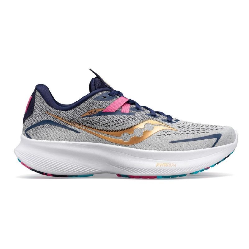 Saucony Women's Ride 15 Women's Shoes - BlackToe Running#colour_prospect-glass