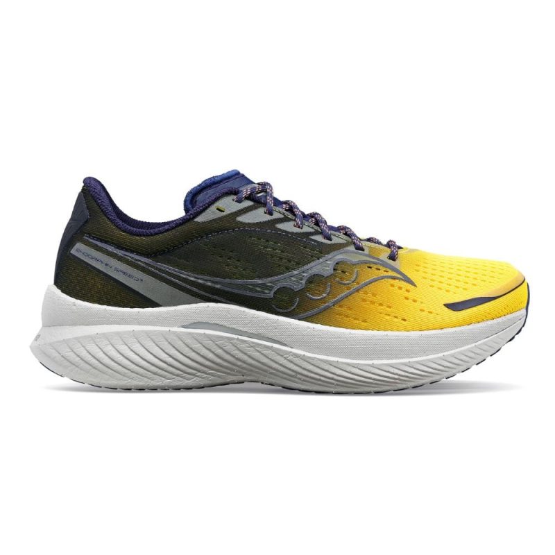 Saucony Women's Endorphin Speed 3 - BlackToe Running#colour_yellow-night-lite