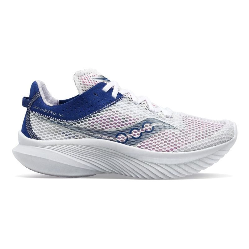 Saucony Women's Kinvara 14 - BlackToe Running#colour_white-indigo