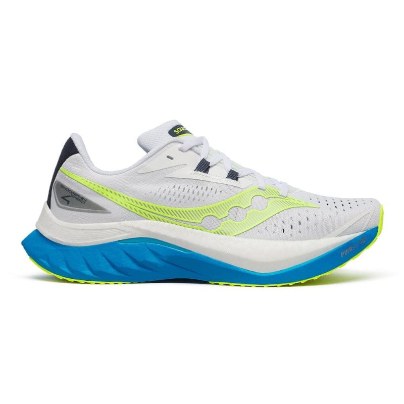 Saucony Women's Endorphin Speed 4 - BlackToe Running#colour_white-viziblue