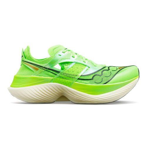 Saucony Men's Endorphin Elite Men's Shoes - BlackToe Running#colour_slime