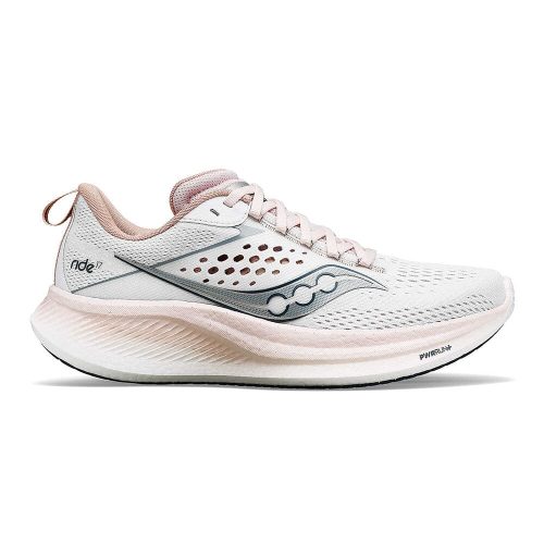 Saucony Women's Ride 17 - Women's Shoes - BlackToe Running#colour_white-lotus