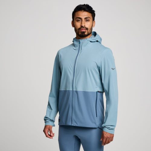 Saucony Men's Runshield Jacket - BlackToe Running#colour_smog