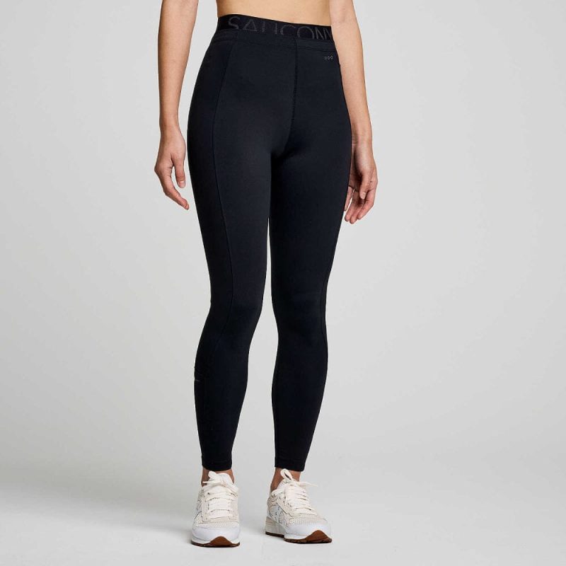 Saucony Women's Triumph Tight - BlackToe Running#colour_black