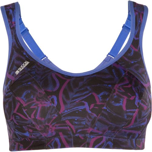 Shock Absorber Multi Sports Sports Bra - BlackToe Running#colour_dark-floral