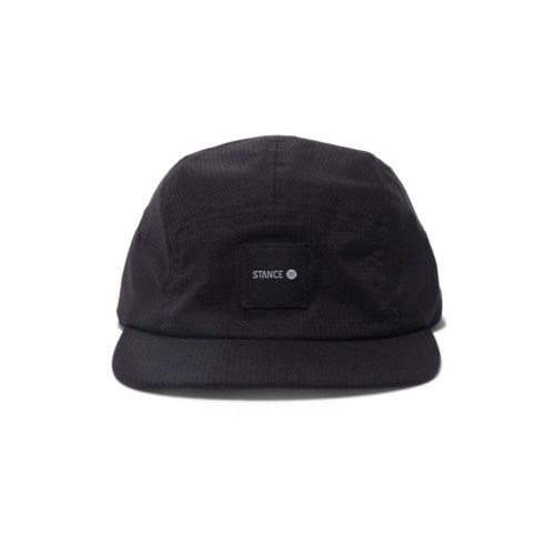 Stance Kinetic 5 Panel Adjustable Cap - BlackToe running#colour_black