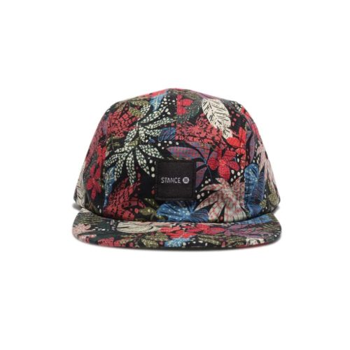 Stance Kinetic 5 Panel Adjustable Cap - BlackToe running#colour_tropicaltide