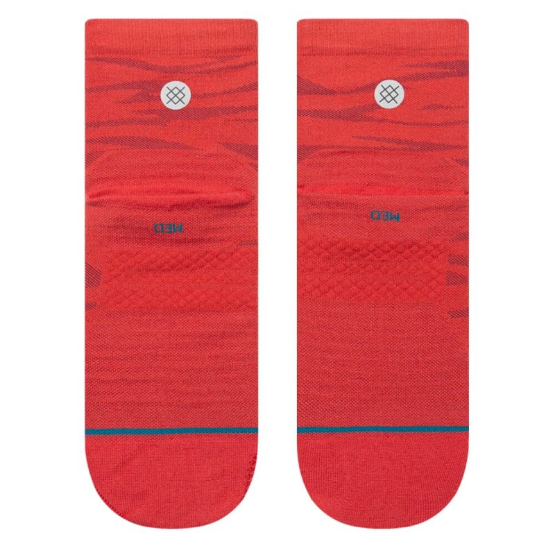 StanceRidgeQuarterSocksRed3