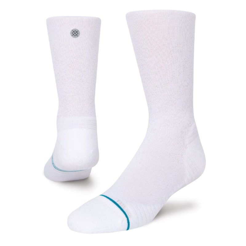 Stance Run Light Crew Socks - BlackToe Running#colour_white