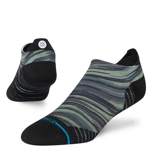 Stance Slant Tab Socks - BlackToe Running#colour_greencamo