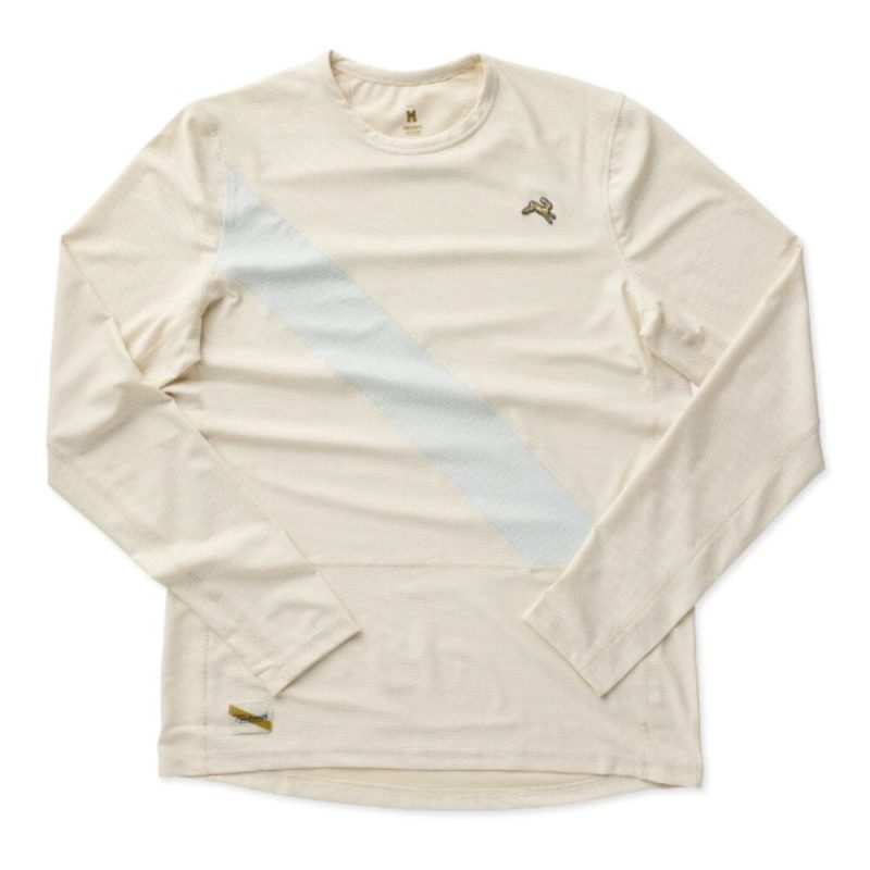 Tracksmith Men's Van Cortlandt Long Sleeve Men's Tops - BlackToe Running#colour_birch-sky-grey