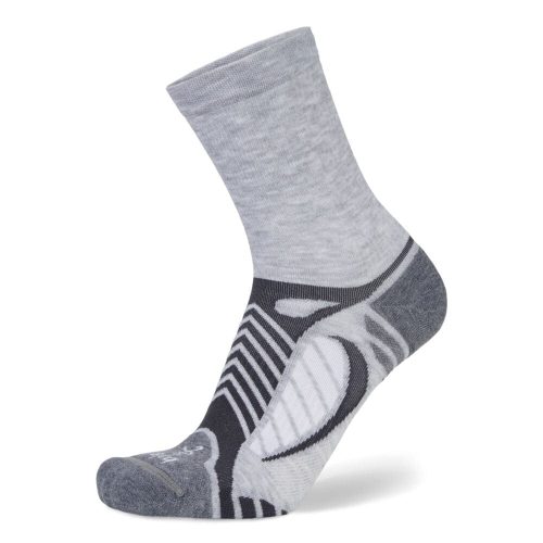 Balega Ultralight Crew Sock - BlackToe Running#colour_grey-white