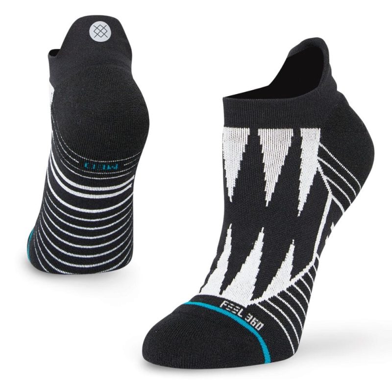 Stance Women's Run - Keep It Movin - Tab - BlackToe Running#colour_black