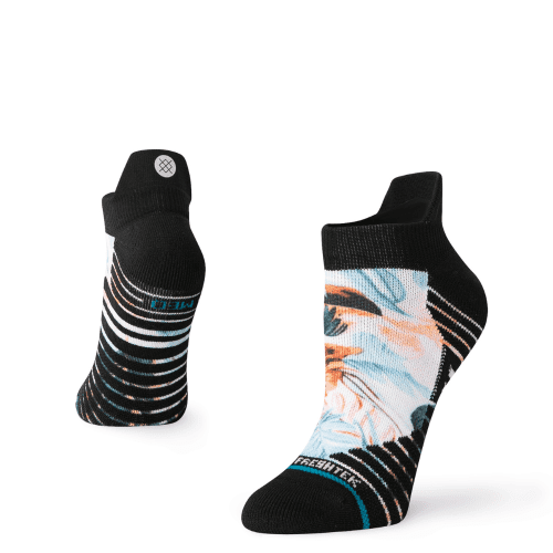 Stance Women's Run - Flowerful Performance Poly Tab - BlackToeRunning#colour_white-W258C23FLO