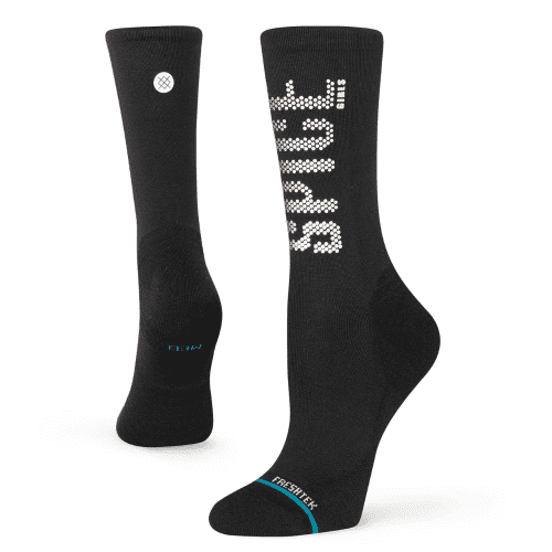 Spice Girls x Stance Women's Spice Force Five - Crew Socks - BlackToe Running#colour_black-spice