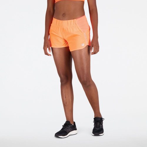 New Balance Women's Impact Run 3inch Short Women's Shorts - BlackToe Running#colour_neon-dragonfly