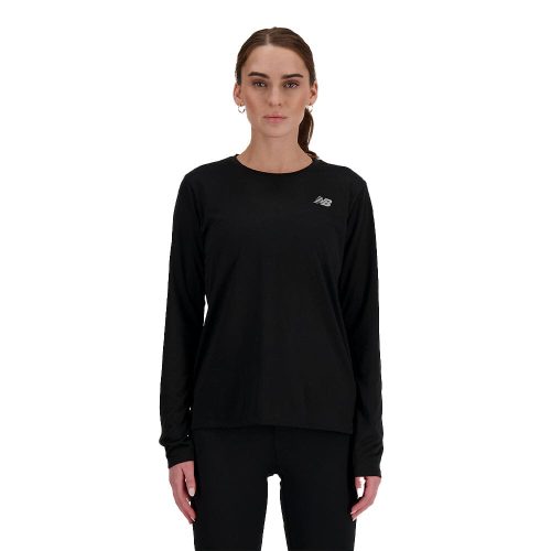 New Balance Women's Sport Essentials Long Sleeve Women's Tops - BlackToe Running#colour_black