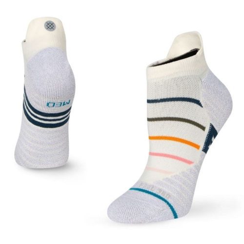 Stance Women's Athletic - Fount - Tab Socks - BlackToe Running#colour_off-white