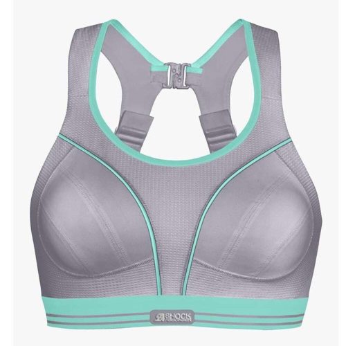 Shock Absorber Ultimate Run Bra Sports Bra - BlackToe Running#colour_grey-mint