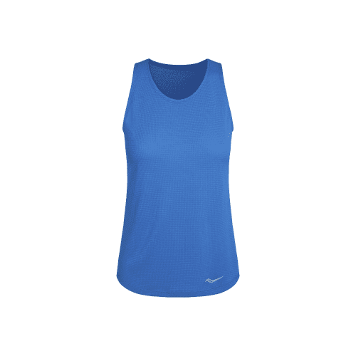 Saucony Women's Stopwatch Singlet Women's Tops - BlackToe Running - Extra Small#colour_directoire-blue