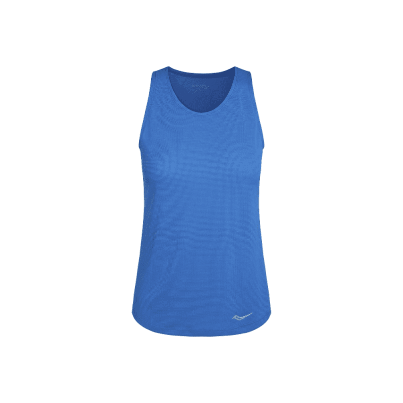 Saucony Women's Stopwatch Singlet Women's Tops - BlackToe Running - Extra Small#colour_directoire-blue