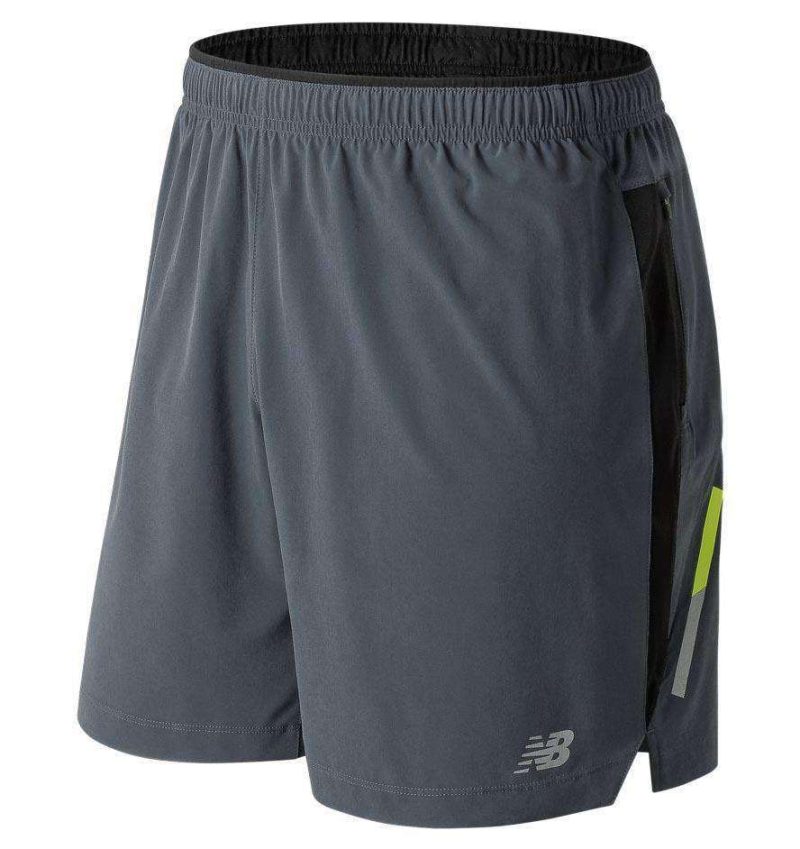 New Balance Men's Impact 7" Short Men's Bottoms - BlackToe Running#colour_thunder