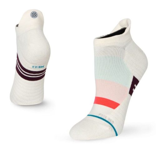 Stance Women's Run - Make a Break - Tab Socks - BlackToe Running#colour_off-white