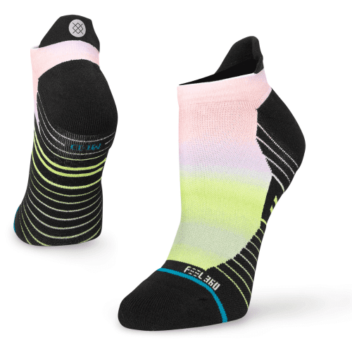 Stance Women's Run - All Time - Tab Socks - BlackToe Running#colour_ombre