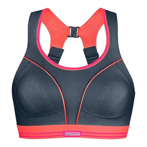 Shock Absorber Ultimate Run Bra Sports Bra - BlackToe Running#colour_pink-grey