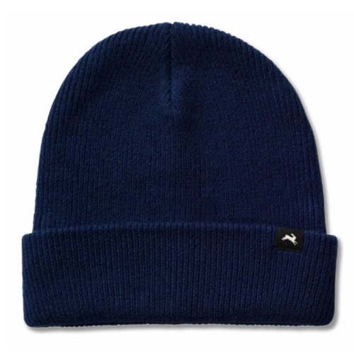 Tracksmith Prospect Beanie Headwear - BlackToe Running#colour_dark-navy