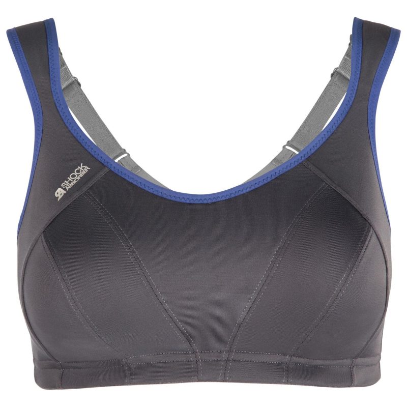 Shock Absorber Multi Sports Sports Bra - BlackToe Running#colour_grey