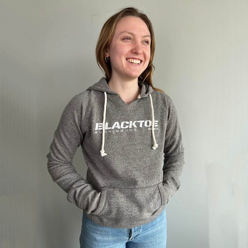 BlackToe Women's Hoodie Women's Tops - BlackToe Running#colour_charcoal