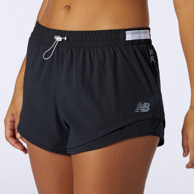 New Balance Women's Q Speed Fuel Short Women's Shorts - BlackToe Running#colour_black